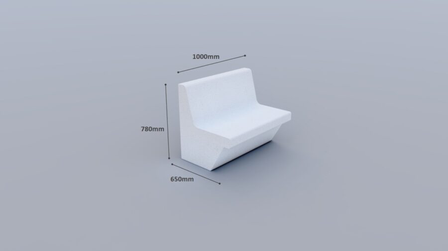 Slate Outdoor Bench – GRC Concrete – moondesigngroup.com.au