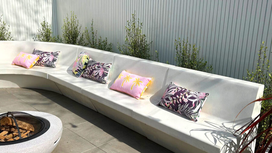 8 Seater Bento Outdoor Bench - GRC Concrete( 1x Arco + 4x Slate) - Image 4
