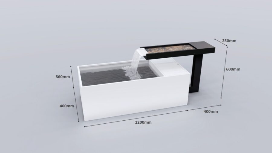 "STARYFALL" Cascading Water Feature with Channel and Basin - Image 8