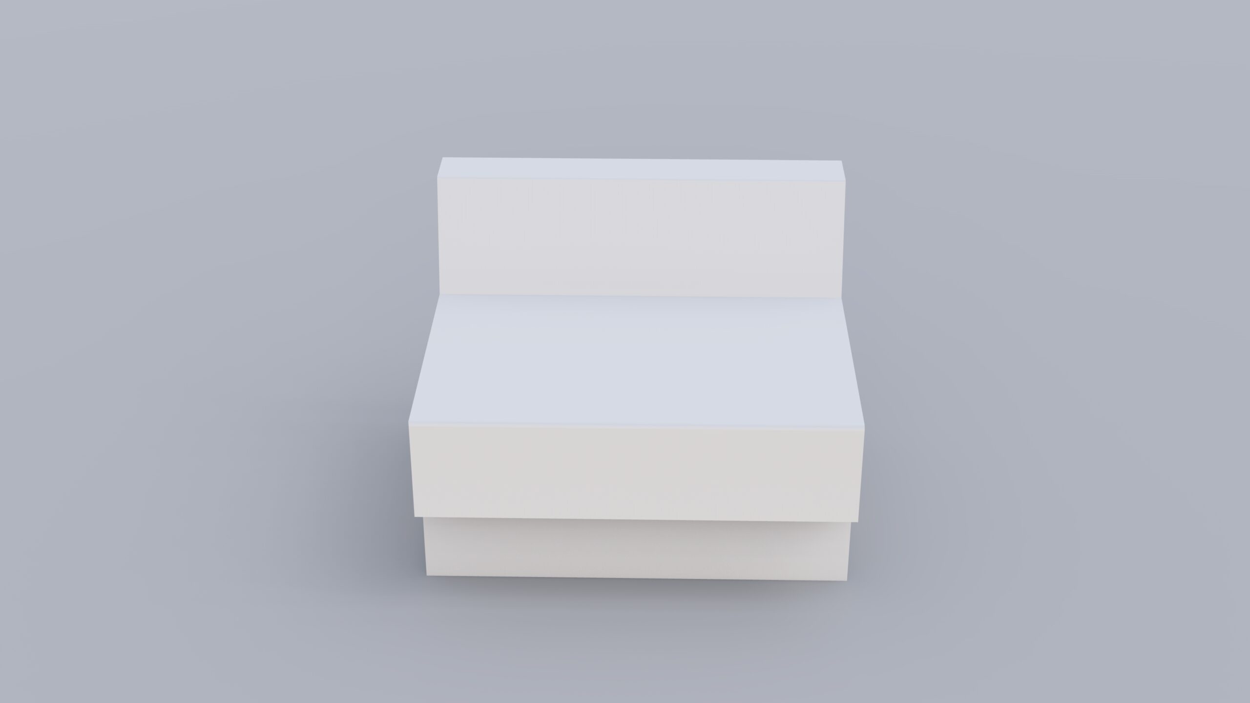 Moon 01 Outdoor Bench – GRC Concrete - Image 3